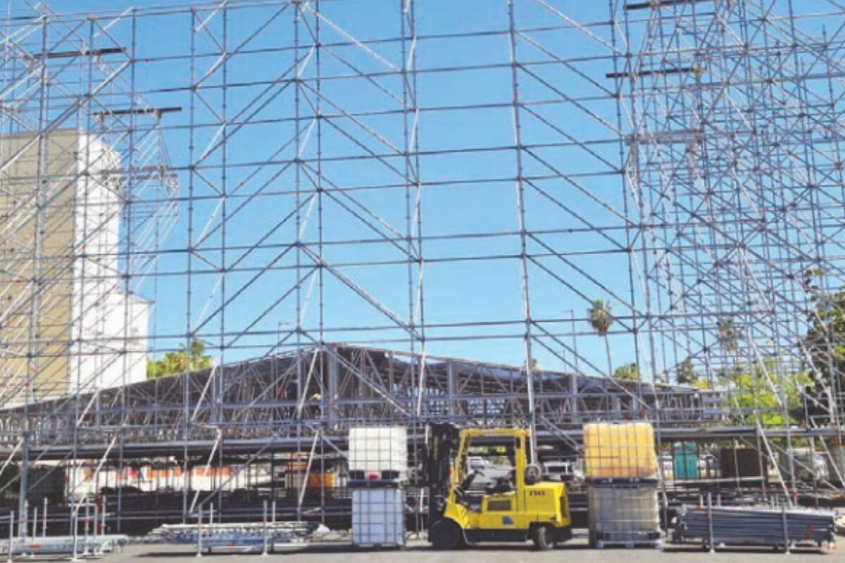 Inicia hoy instalación de escenario para Fiestas del Pitic