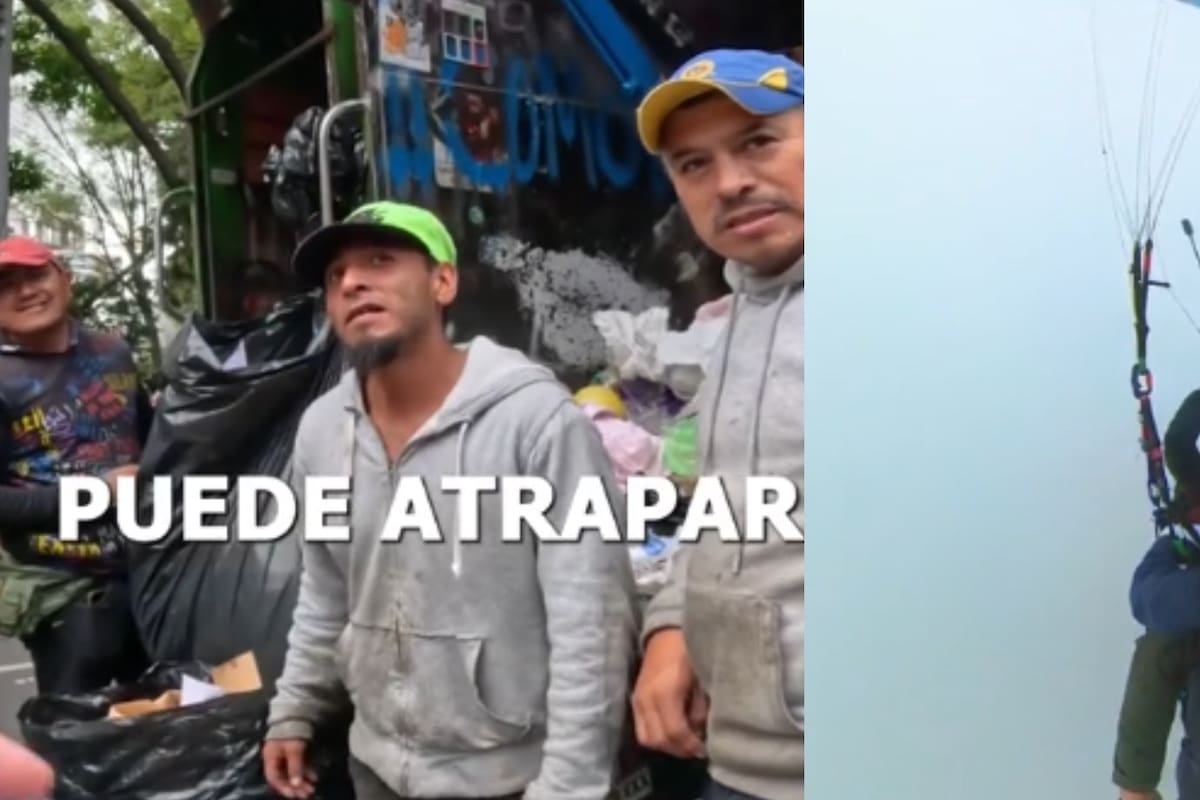 Influencer invita a recolector de basura a intentar ‘atrapar’ una nube, y el video se vuelve viral