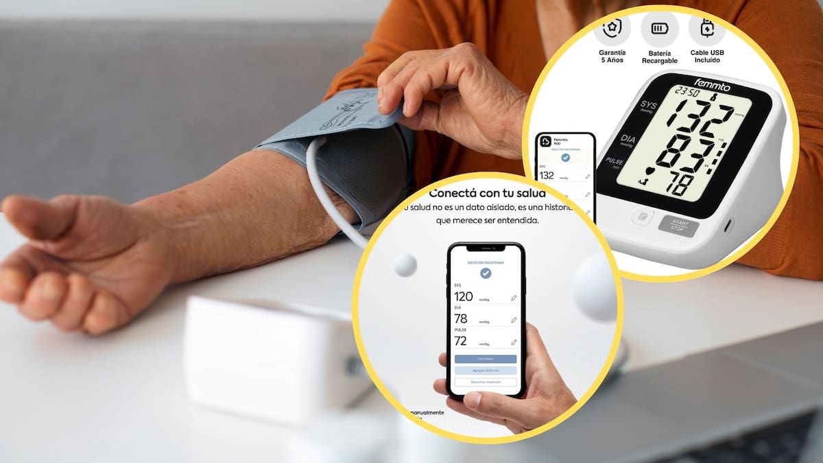 Por solo 329 pesos y con registro COFEPRIS, este monitor de presión recargable elimina el error de movimiento y ofrece hasta 200 mediciones por carga con garantía de devolución total