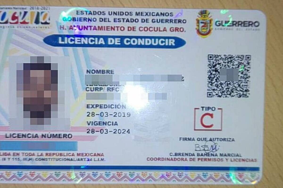 Venden licencias de conducir “piratas” de Guerrero en Edomex