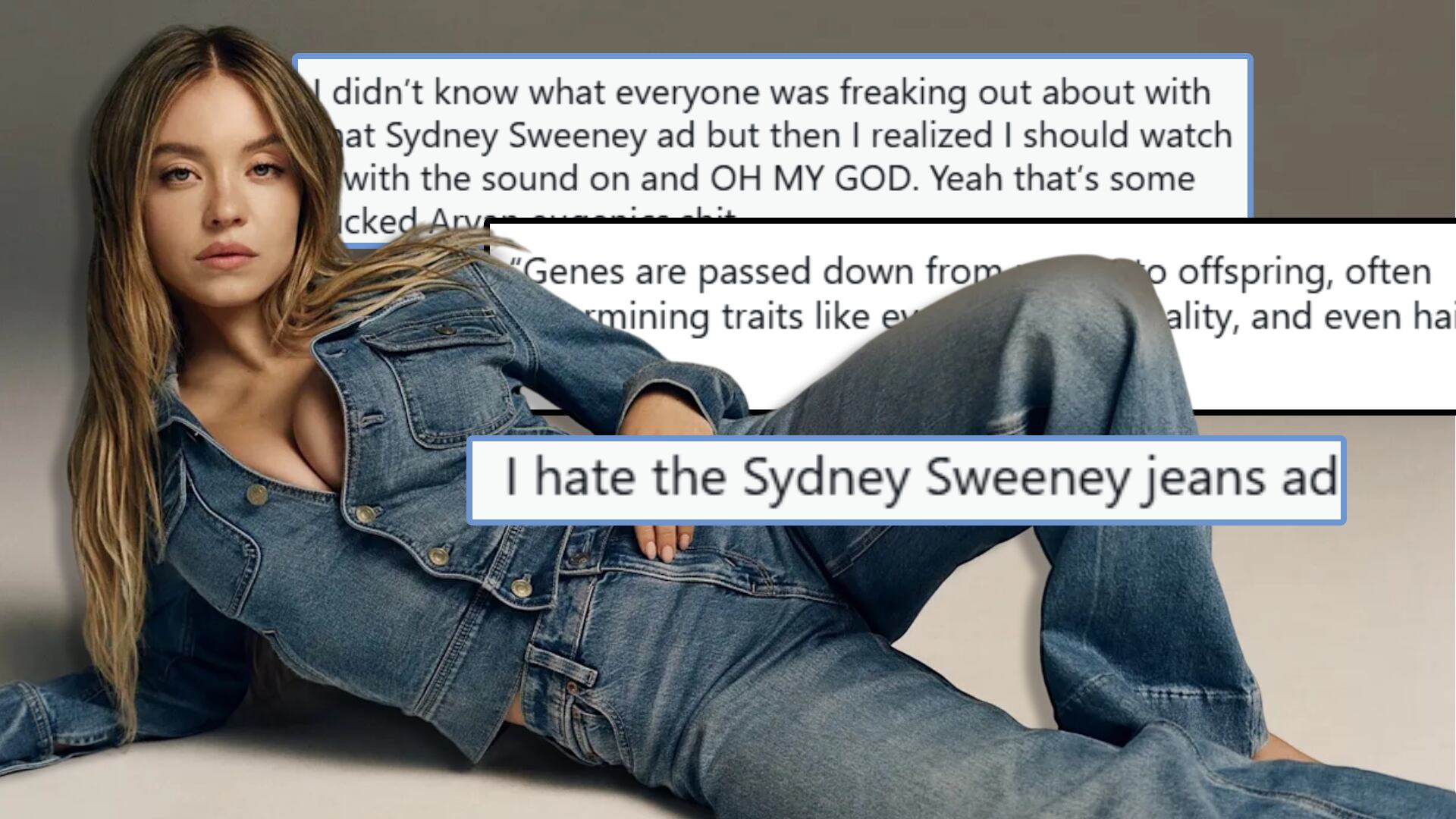 Campaña de American Eagle con Sydney Sweeney es acusada de racista y provoca polémica mundial. / Foto: Especial