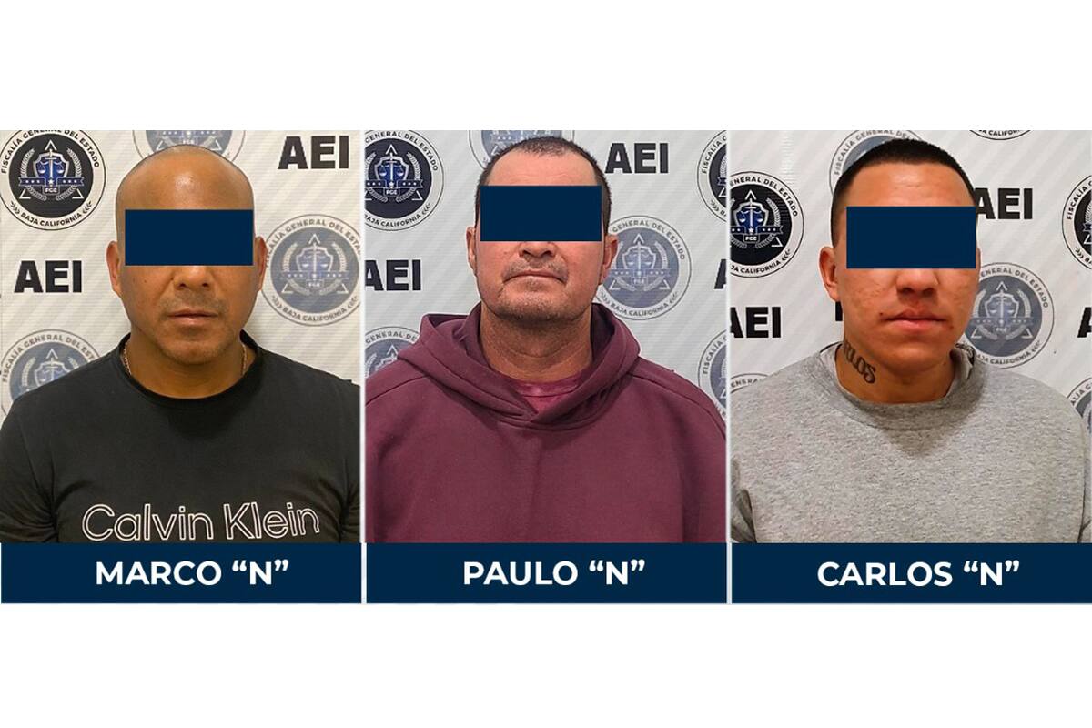 Caen tres por distintos delitos en Tijuana