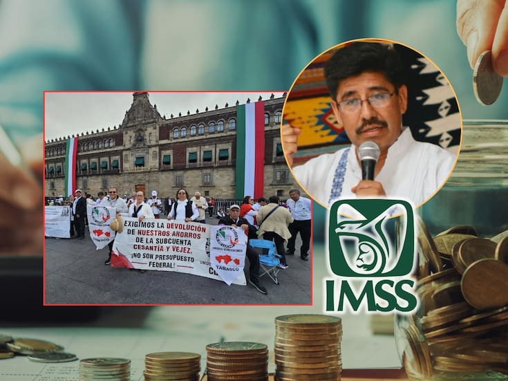 Jubilados del IMSS se manifestaron ante la nueva Corte para pedir resolver expedientes sobre la devolución de sus ahorros en cuentas individuales administradas por Afores, ignorados por la administración anterior