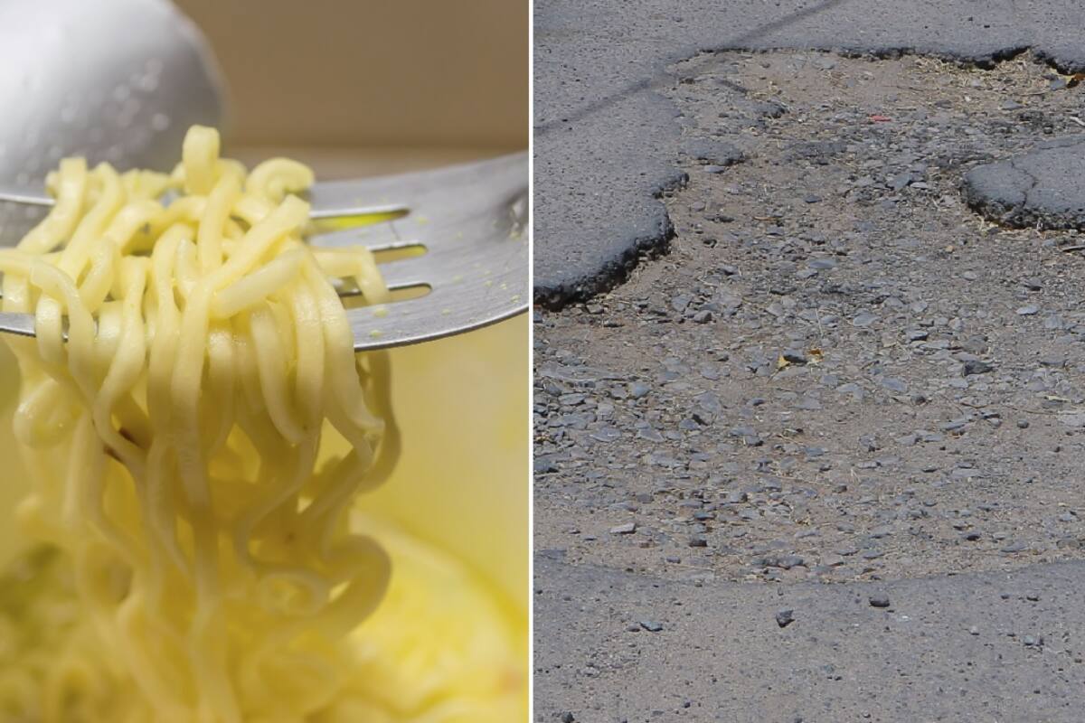 Rellenan bache con sopa instantánea