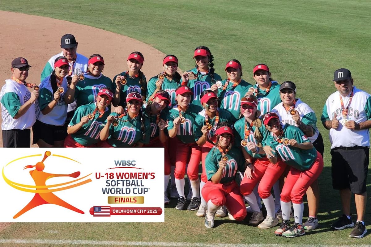 México gana histórica medalla de bronce en Copa Mundial del Sóftbol Sub-18 WBSC 2025