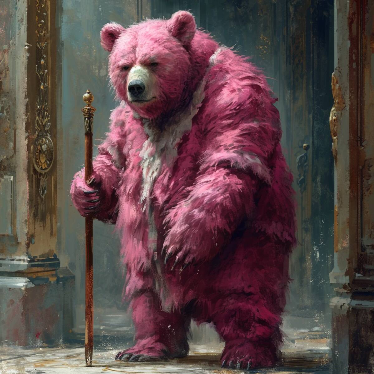 Lotso, el emblemático oso de Toy Story 3, ha sido reinterpretado de manera sorprendente por la inteligencia artificial de Midjourney. La versión realista, con su característico color rosa y la inclusión de un bastón, explora la capacidad de la tecnología para transformar la inocencia aparente de un juguete en algo completamente diferente.