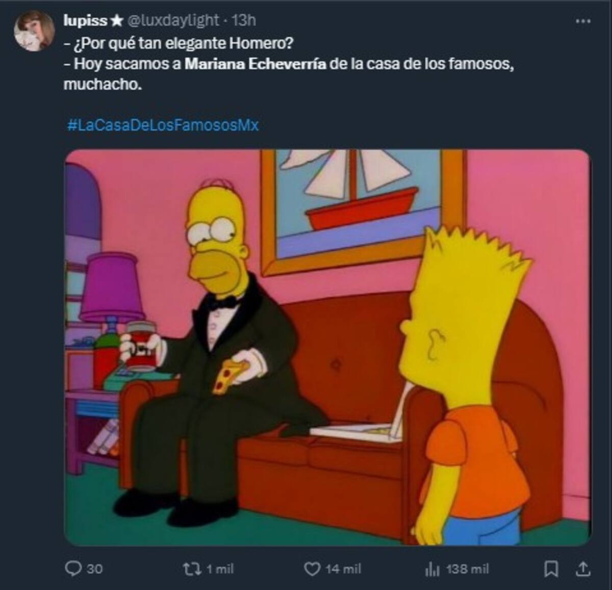 Esperan que Mariana Echeverría sea la cuarta expulsada / Cuenta de X: @luxdaylight