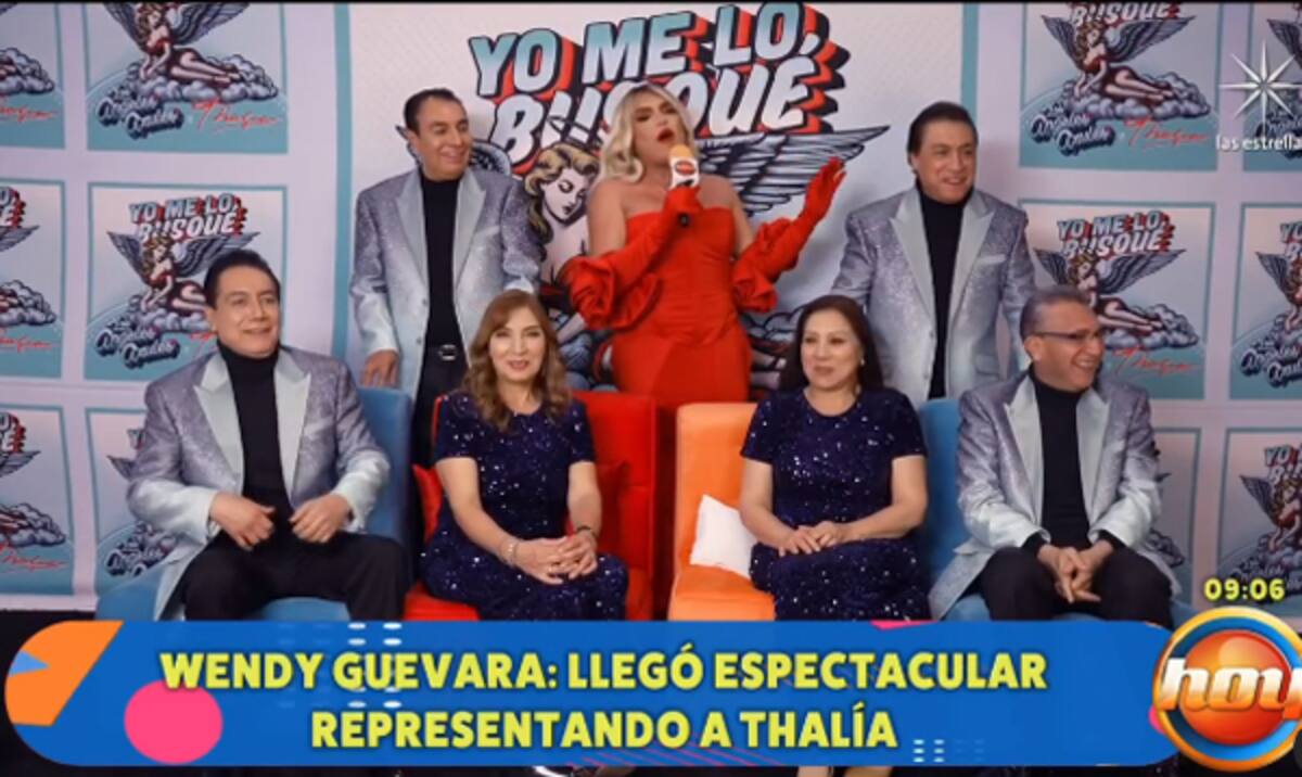 Wendy Guevara tomó el puesto de Thalía y participó en la rueda de prensa en la que Los Ángeles Azules promocionaban el sencillo "Yo me lo busqué".