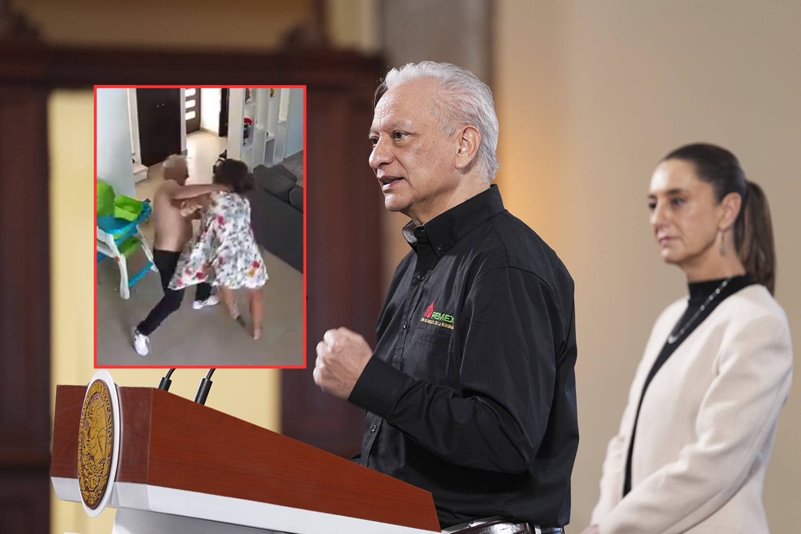 María Felicia Jiménez denunció públicamente a su esposo, el exdirector de Pemex Víctor Rodríguez Padilla, por presunta violencia doméstica. Foto: Especial / Captura
