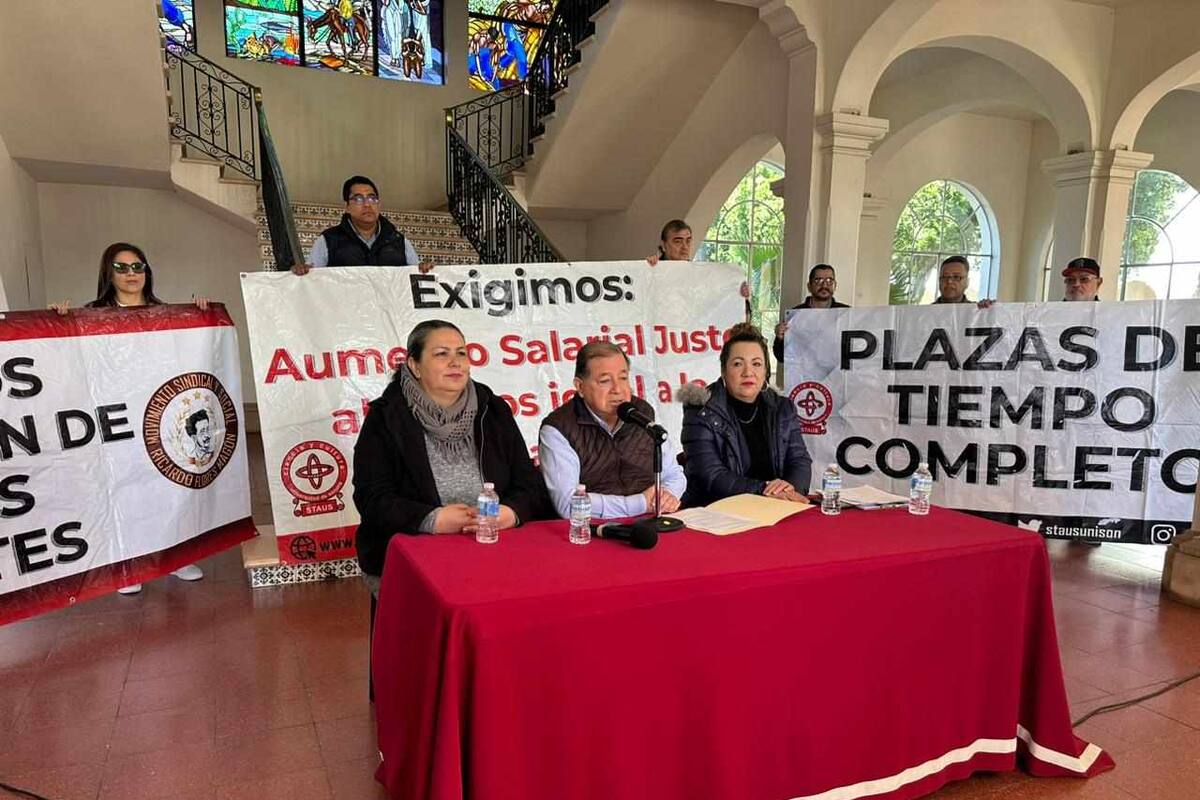 Unison: Solicita STAUS 10% de aumento salarial en 2024 al entregar hoy pliego petitorio