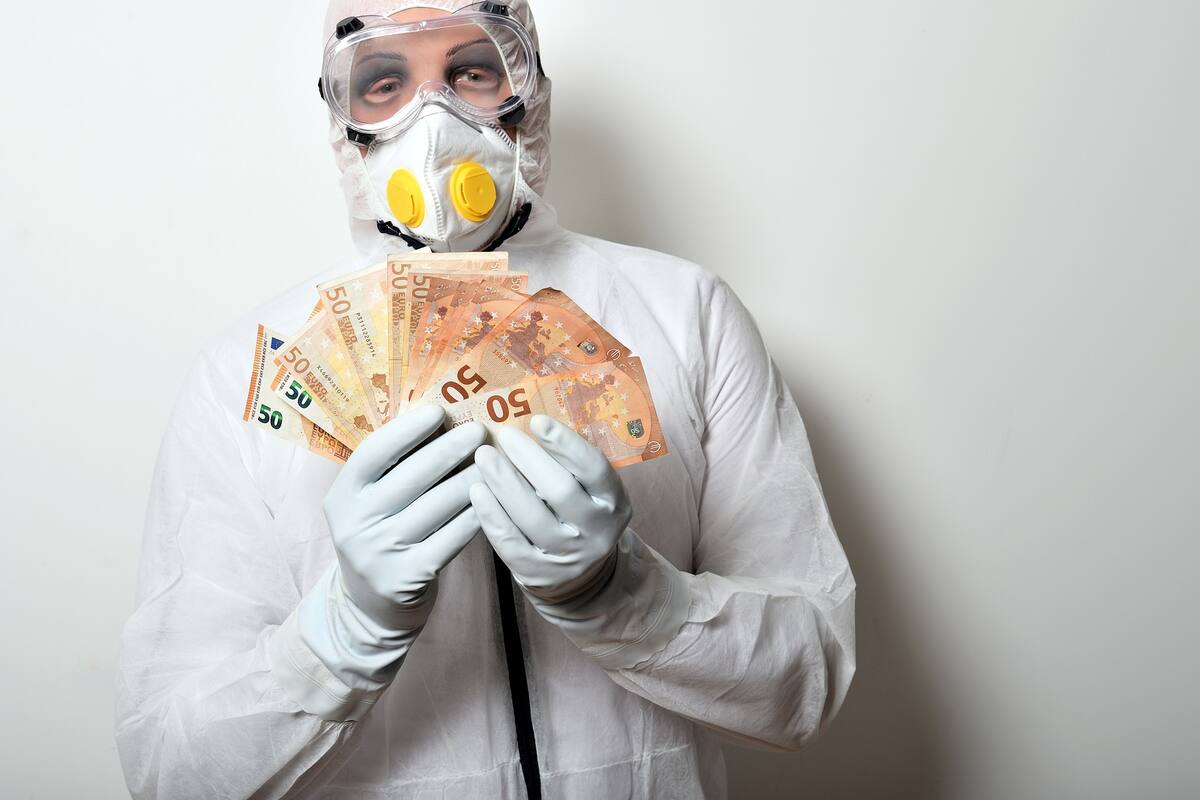 En tiempos del coronavirus, el dinero en efectivo también se toma cuarentena