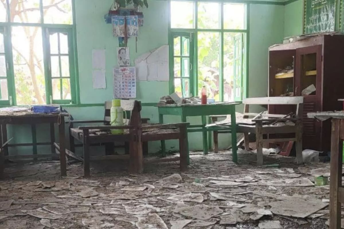 Bombardeo en escuelas privadas de Myanmar deja al menos 19 personas sin vida