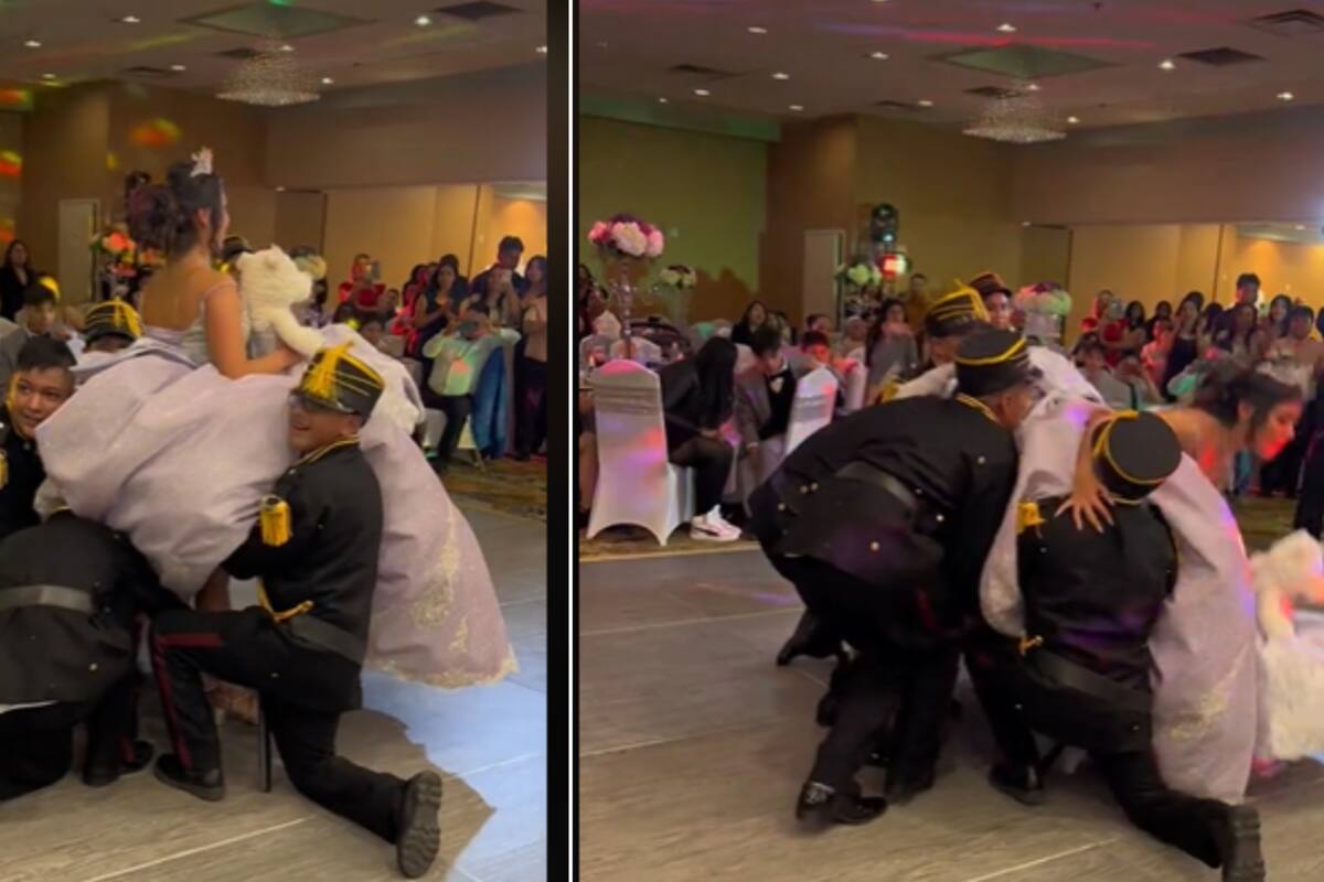 VIDEO: Chambelanes tiran a quinceañera durante el vals y se viralizan
