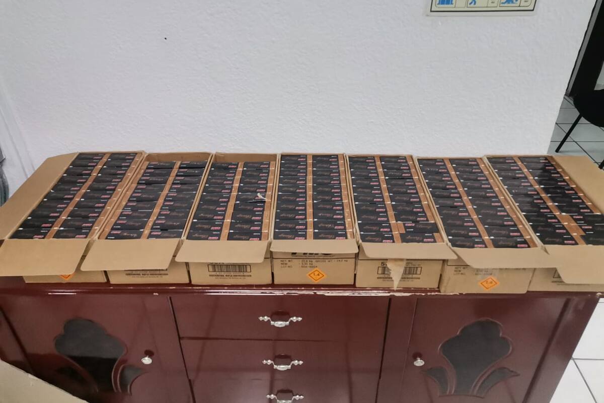 Ciudadano estadounidense es detenido en cruce fronterizo con mil 300 cartuchos calibre 50