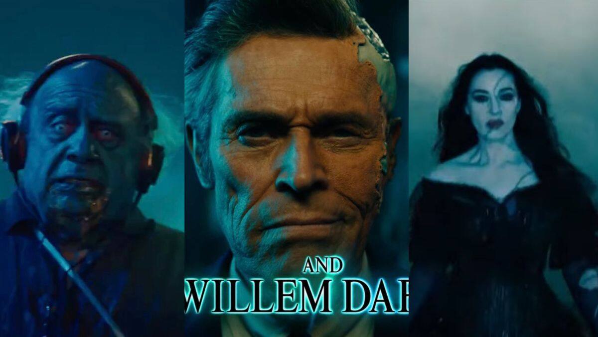Danny Devito, Willem Dafoe y Monica Bellucci