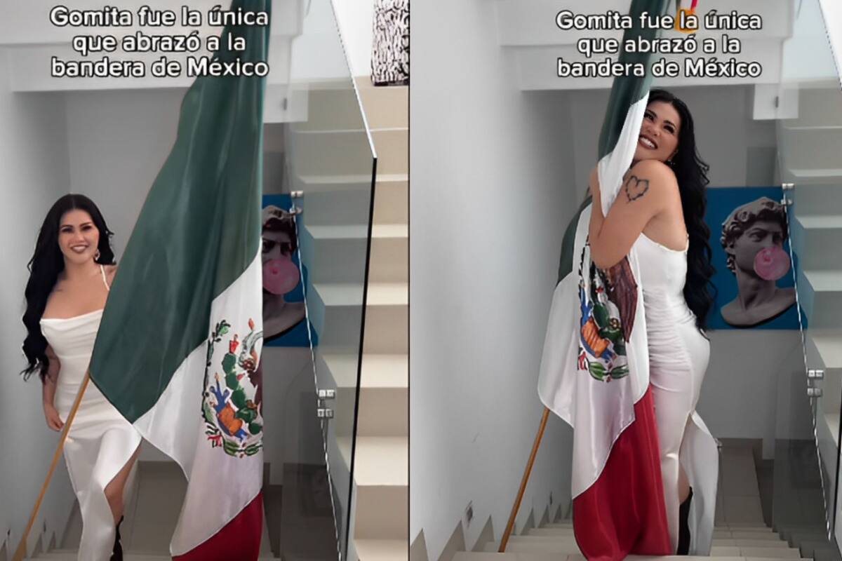 Piden sanción para Gomita por uso indebido de la bandera mexicana