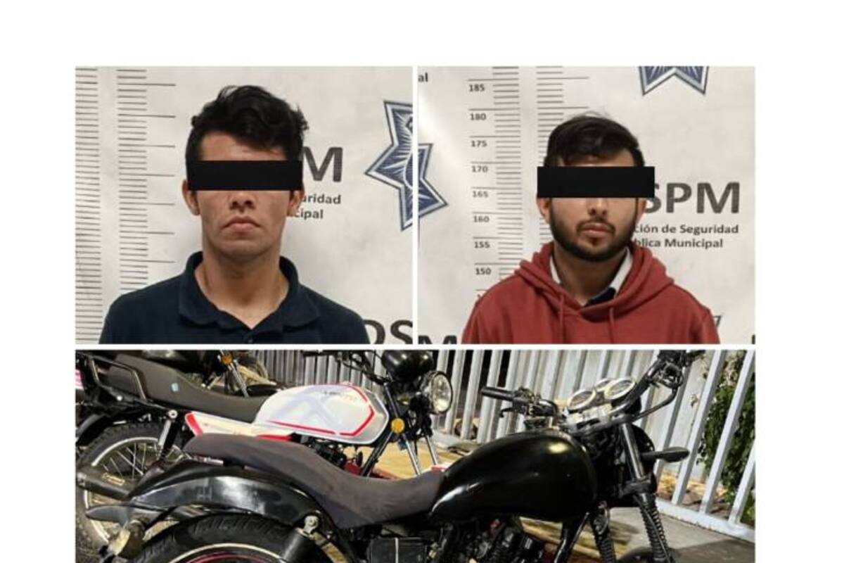 Circulaban a bordo de una motocicleta robada; son detenidos en Lomas Altas