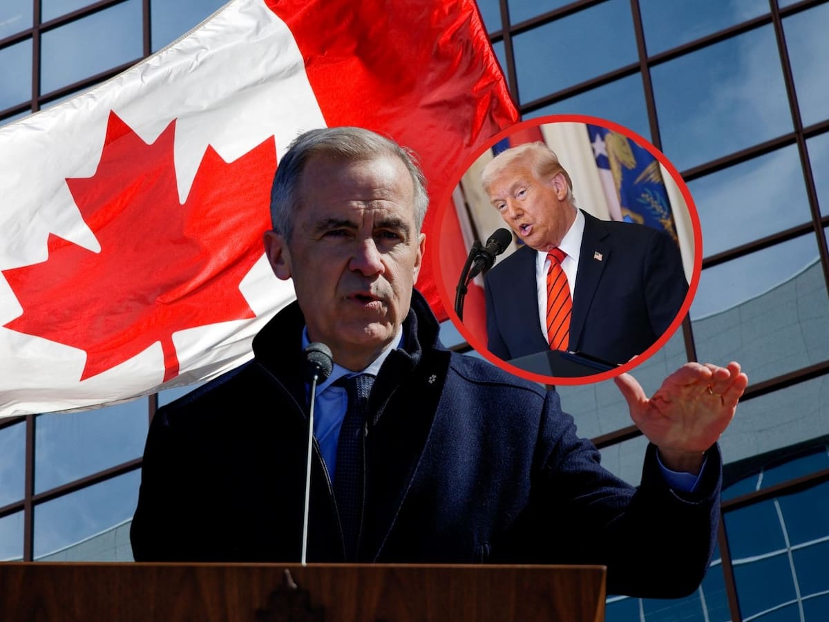 Mark Carney convoca elecciones anticipadas y acusa a Trump: “Quiere quebrarnos para adueñarse de Canadá”. | Crédito: REUTERS/EFE/Canva