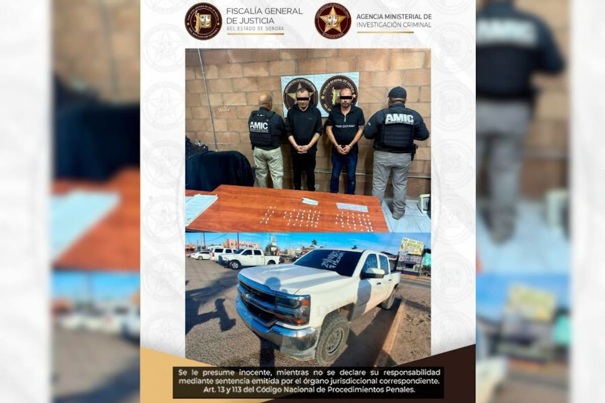 Capturan a 2 hombres con narcóticos tras persecución vehicular en SLRC