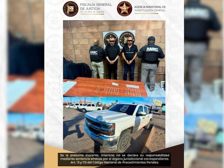 Capturan a 2 hombres con narcóticos tras persecución vehicular en SLRC