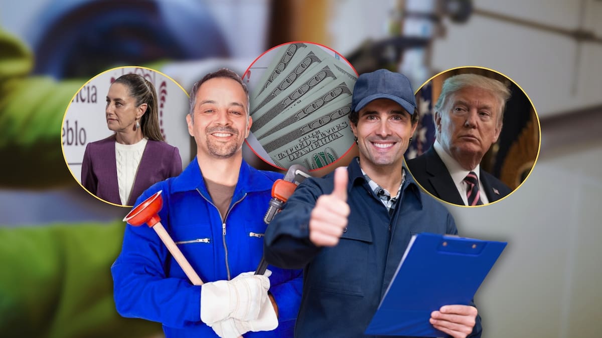 Mientras en México un plomero gana menos de 7 mil pesos al mes, en EEUU tiene un salario de más de 80 mil y con oportunidad de crecimiento