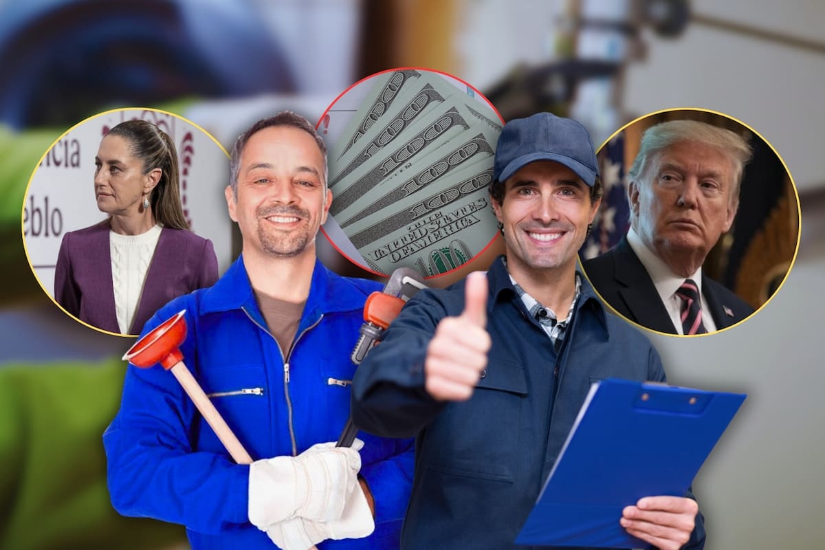 Mientras un plomero en México gana menos de 7 mil pesos al mes, en Estados Unidos tienen ingresos hasta 12 veces mayores