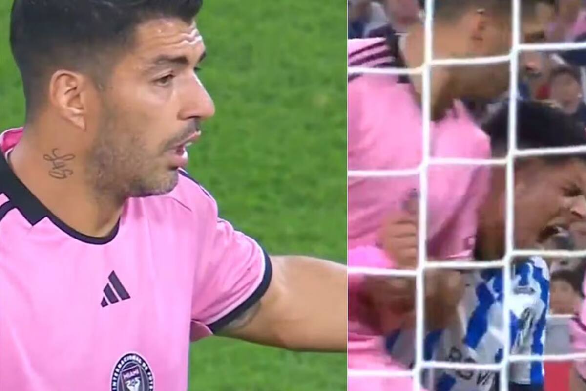 VIDEO: Tunden a Luis Suárez por intentar lesionar a Victor Guzmán de Rayados
