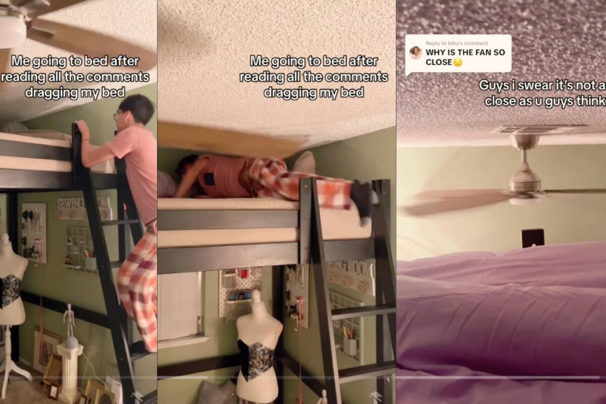 No apto para claustrofóbicos: la manera de dormir de este joven hace estallar las redes sociales