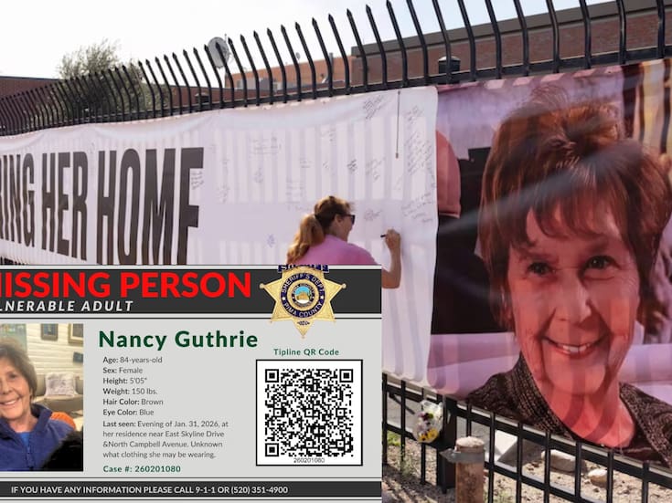 Caso Nancy Guthrie: ADN hallado en guantes no coincide en base del FBI y autoridades buscan marcapasos y al comprador de mochila captado en video