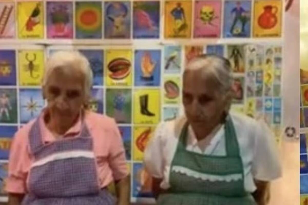 VIDEO: Abuelitas gemelas se agarran a golpes por el pastel en su cumpleaños