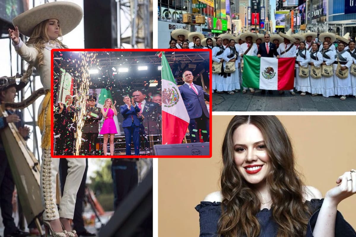 Belinda protagoniza el Grito en Times Square con mariachi: Así fue el evento