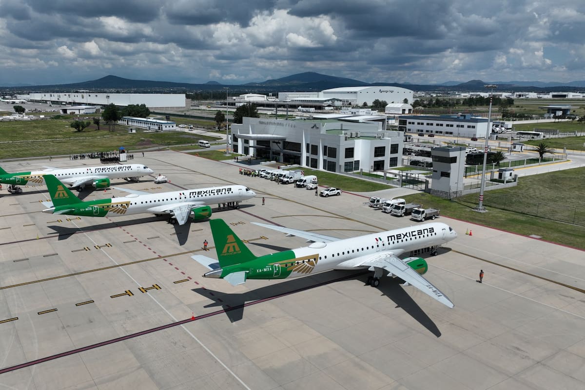 Arriba al AIFA el tercer avión de la flota de Mexicana de Aviación