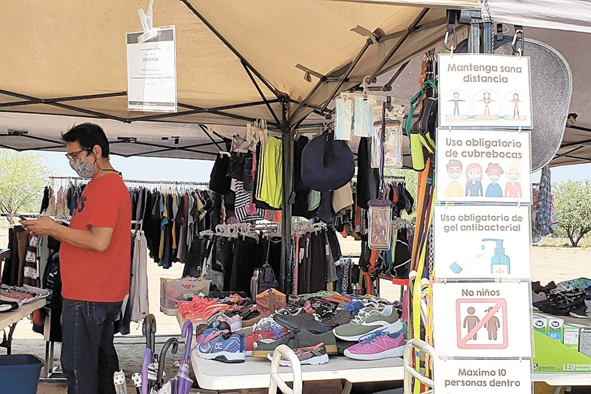 Reabren tianguis en San Pedro con medidas sanitarias