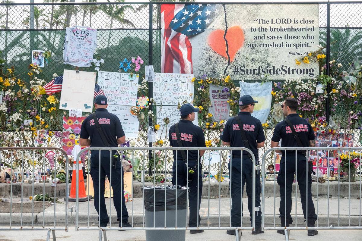Derrumbe en Miami 8 de julio de 2021, ya son 64 cuerpos recuperados de Champlain Towers South en Miami-Dade
