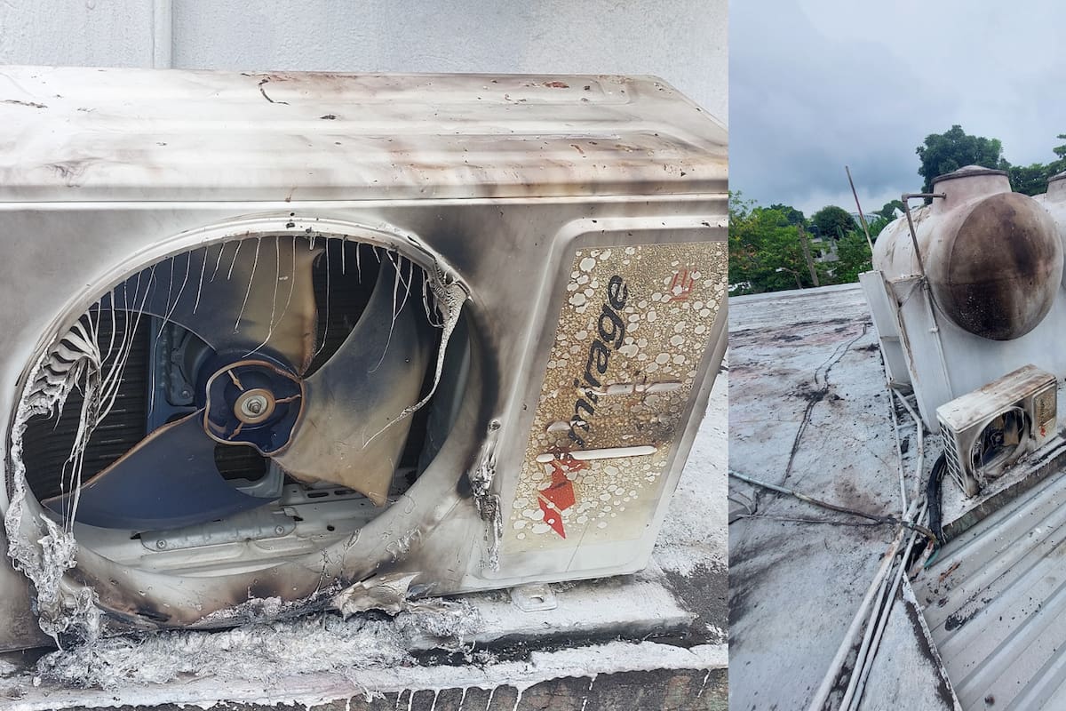 Cae un Globo del Festival de San Andrés Tuxtla y provoca incendio en una vivienda