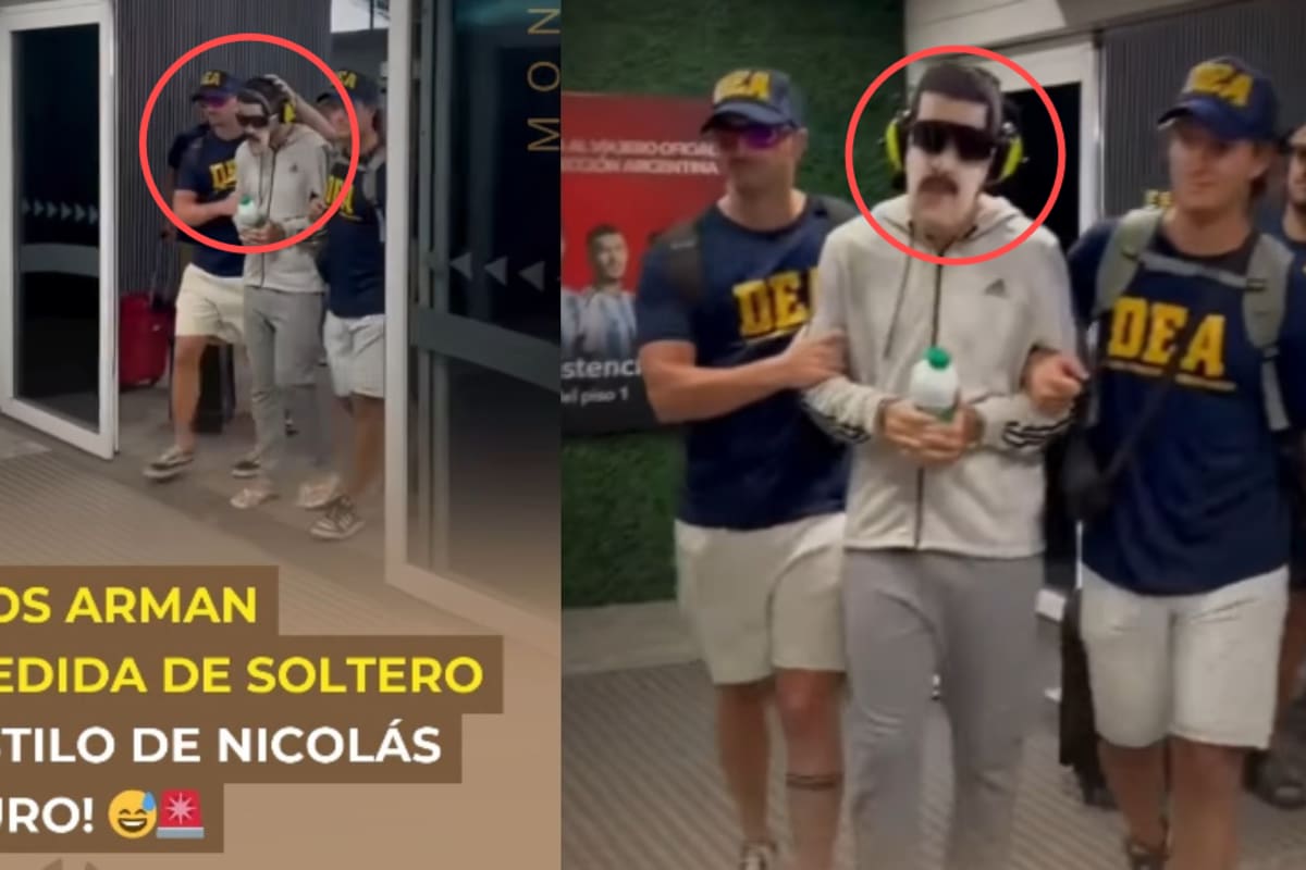 Le organizan su despedida de soltero al estilo “La captura de Nicolás Maduro” y se vuelve viral