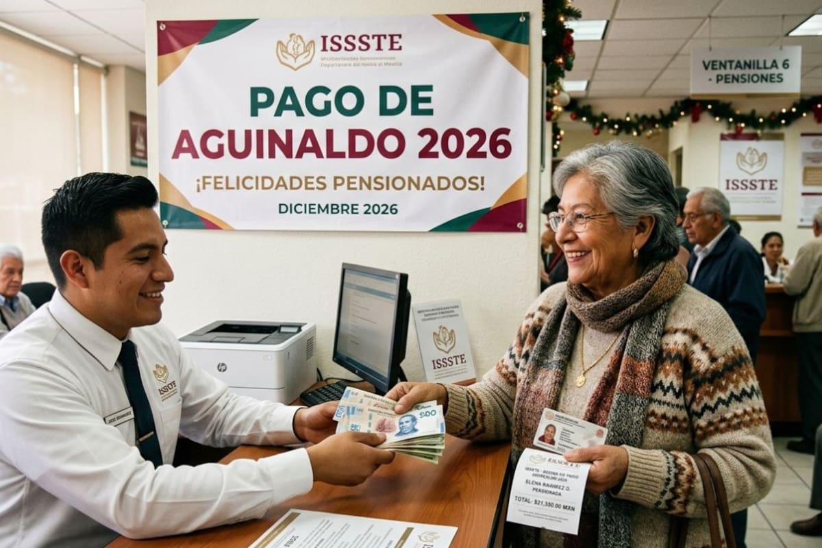 Aguinaldo ISSSTE 2026: fechas de pago, monto y quiénes lo reciben