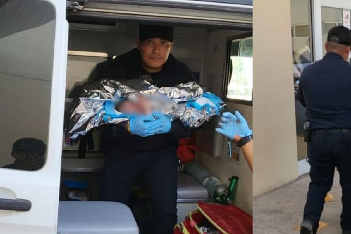 Policías de Hermosillo auxilian a madre en nacimiento de su bebé