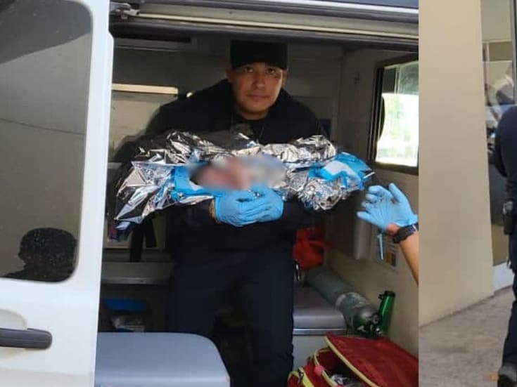 Policías de Hermosillo auxilian a madre en nacimiento de su bebé