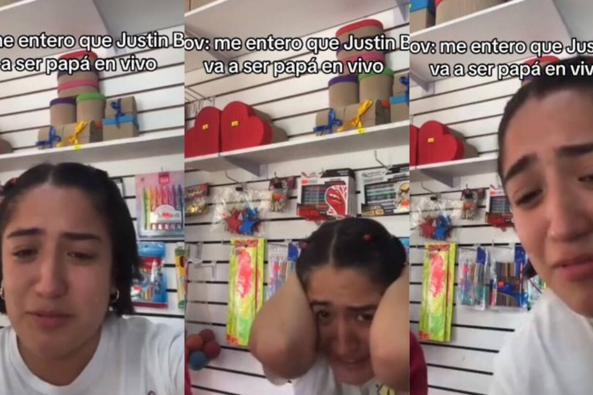 Joven rompe en llanto al enterarse que Justin Bieber será papá