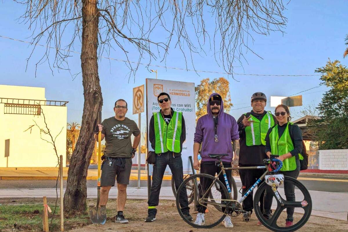 Bikes and trees siembran vida en ciclovías de Hermosillo