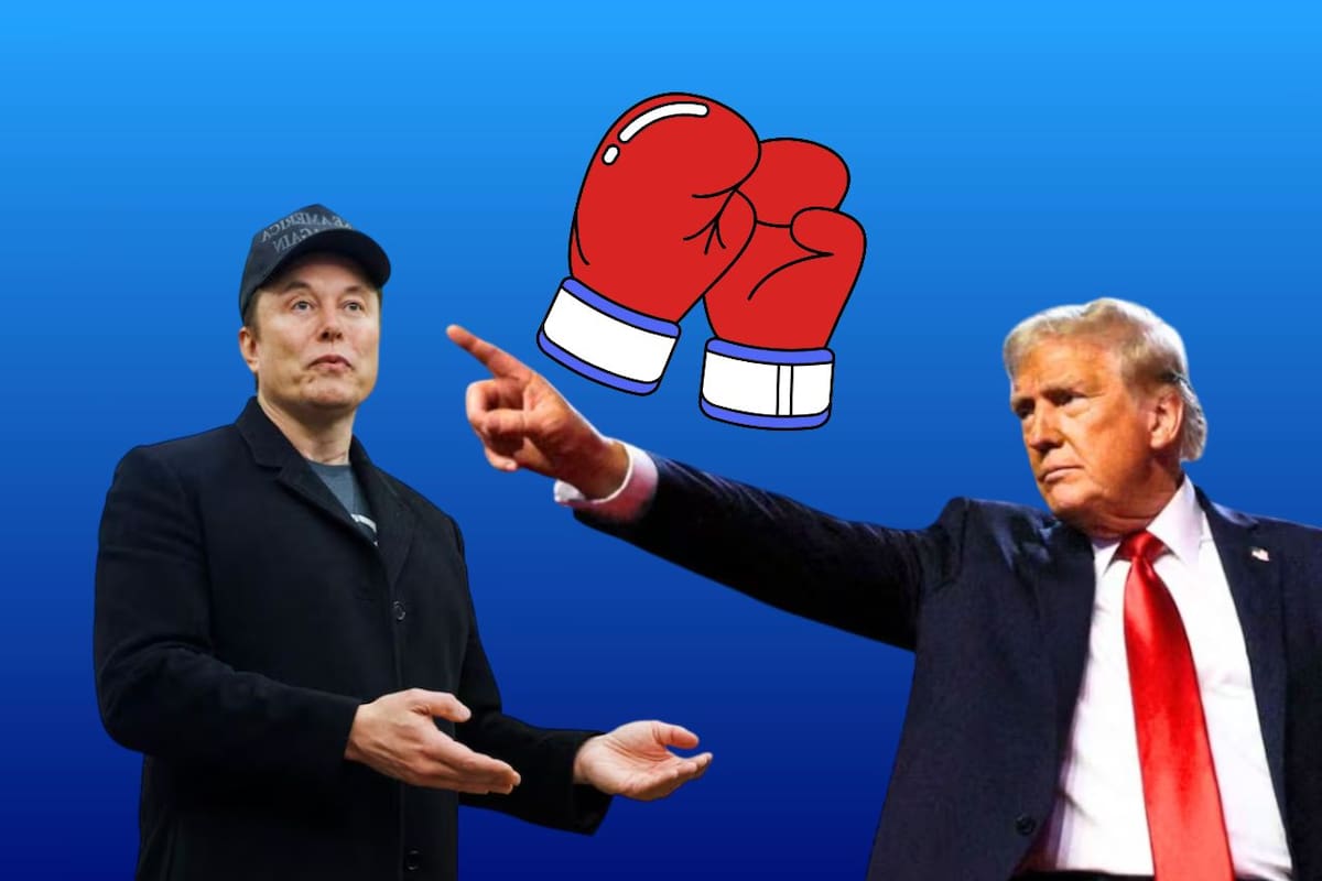 Donald Trump y Elon Musk rompieron públicamente su alianza tras críticas del empresario al plan fiscal del presidente. Foto: especial