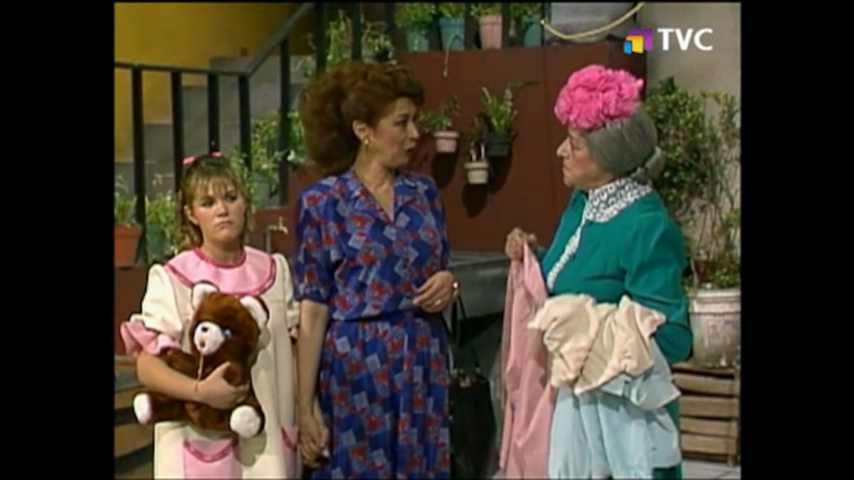 Maricarmen Vela interpretó a la tía de Patty en "El Chavod el 8" | Cuenta de X: @ForumChaves