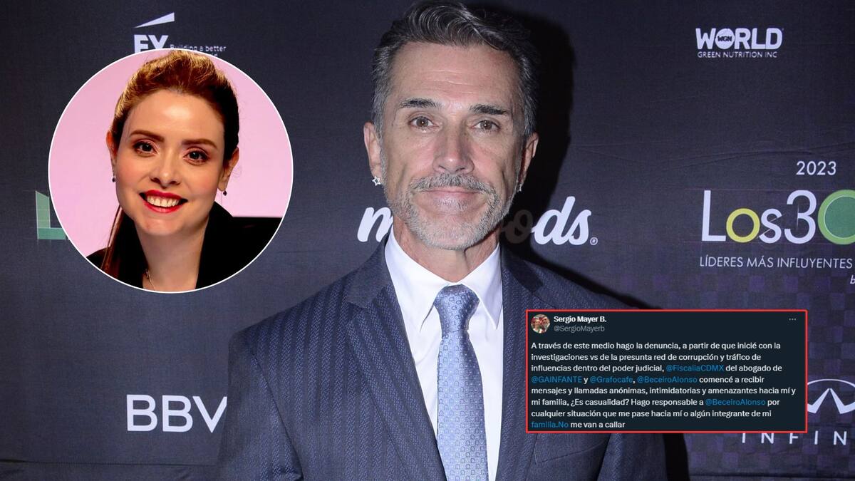 Sergio Mayer denuncia amenazas tras revelar corrupción en el poder judicial; acusa a abogado de Maryfer Centeno