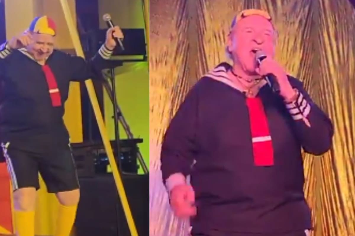 A sus 81 años, Carlos Villagrán sorprende actuando como “Quico” en un circo