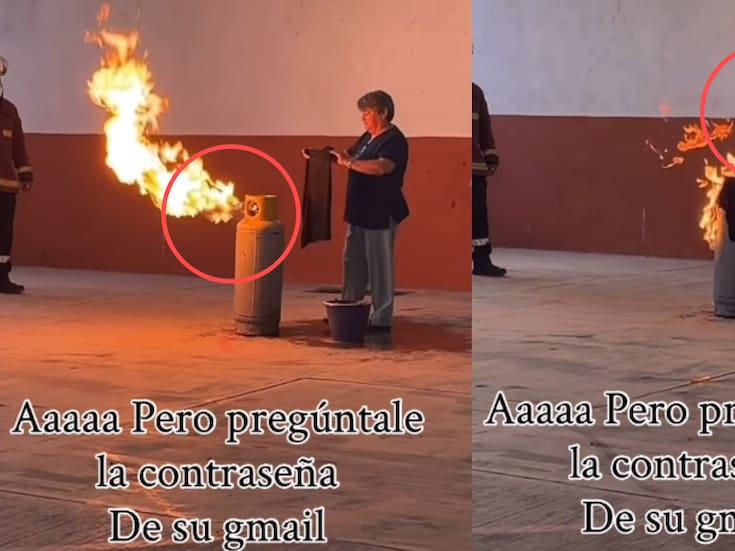 “La señora: siéntense, que yo trabajo.”: mujer resulta más ágil que los bomberos y apaga el incendio ella sola frente a ellos