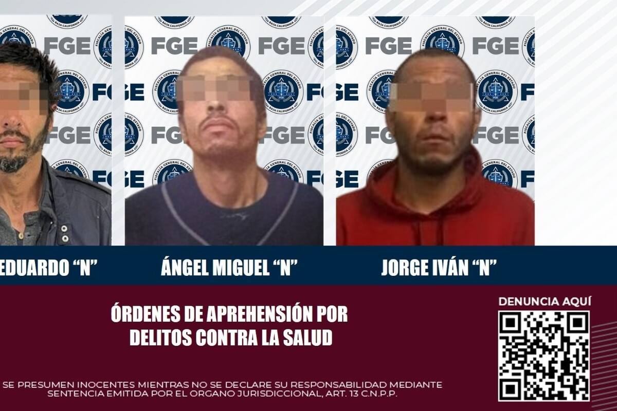 Policiaca BC: Detienen a tres por distintos delitos