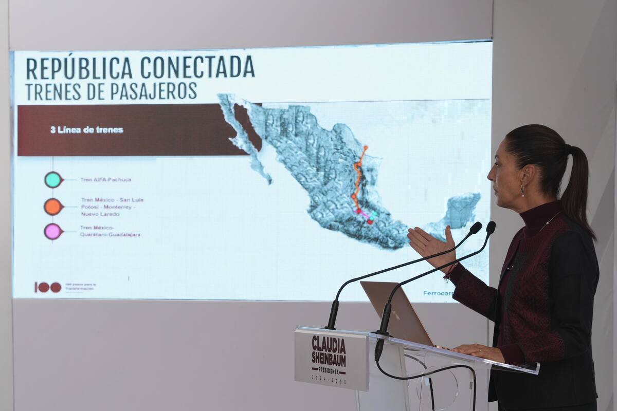 Claudia Sheinbaum anuncia tres nuevas rutas de tren de pasajeros que mejorarán la conectividad y promoverán el desarrollo regional en México.