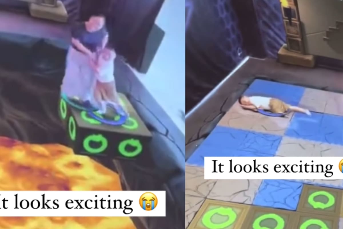 “Se ve emocionante”: Madre e hijo causan sensación en redes por participar en juego de realidad virtual