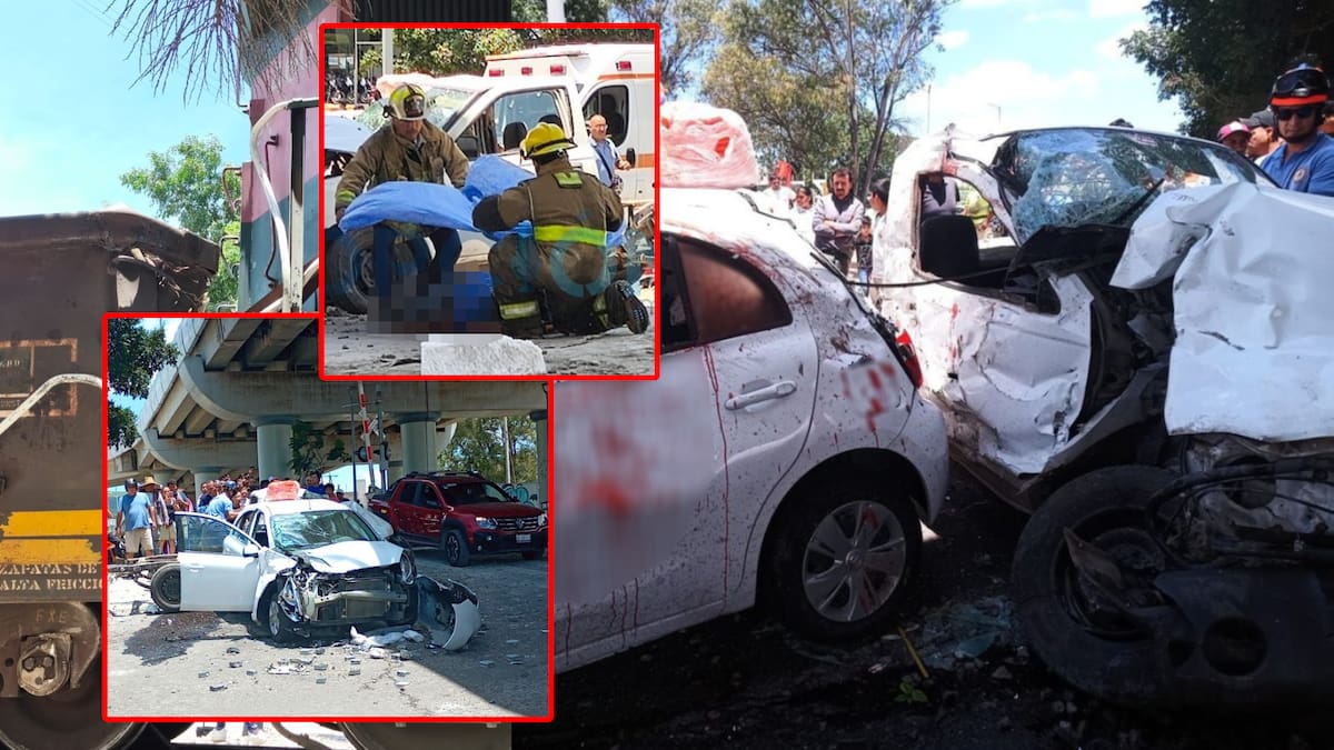 Testigos acusan que el tren no hizo sonar la bocina antes del impacto. FOTO: Especial